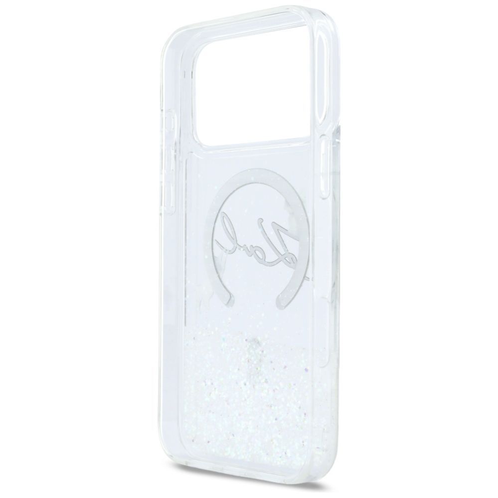 Other goods Karl Lagerfeld Karl Lagerfeld Liquid Glitter Karl Script Logo MagSafe Case for iPhone 17 Pro Max - Clear