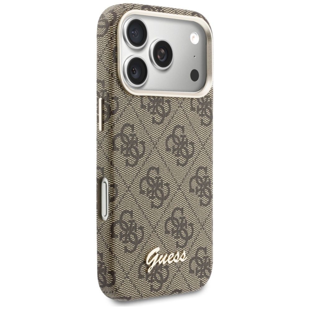 Другие товары Guess Guess 4G Script MagSafe Case for iPhone 17 Pro Max - Brown