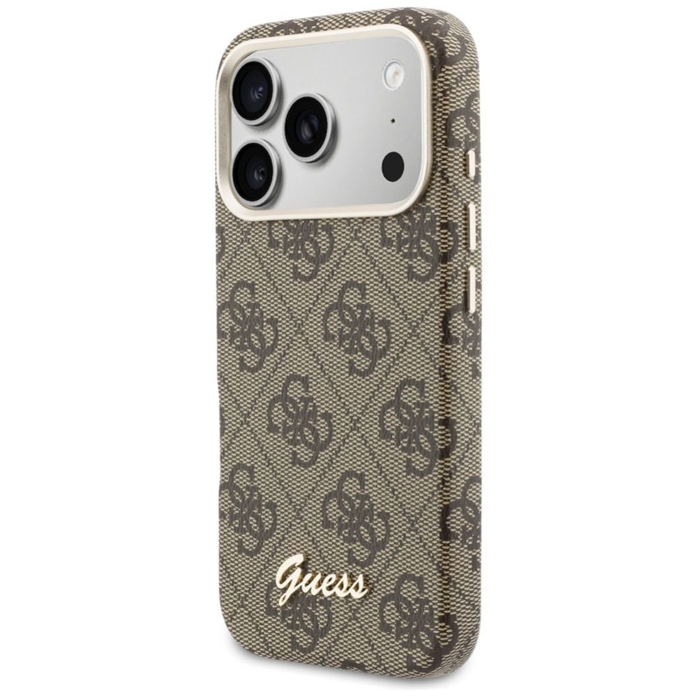 Другие товары Guess Guess 4G Script MagSafe Case for iPhone 17 Pro Max - Brown