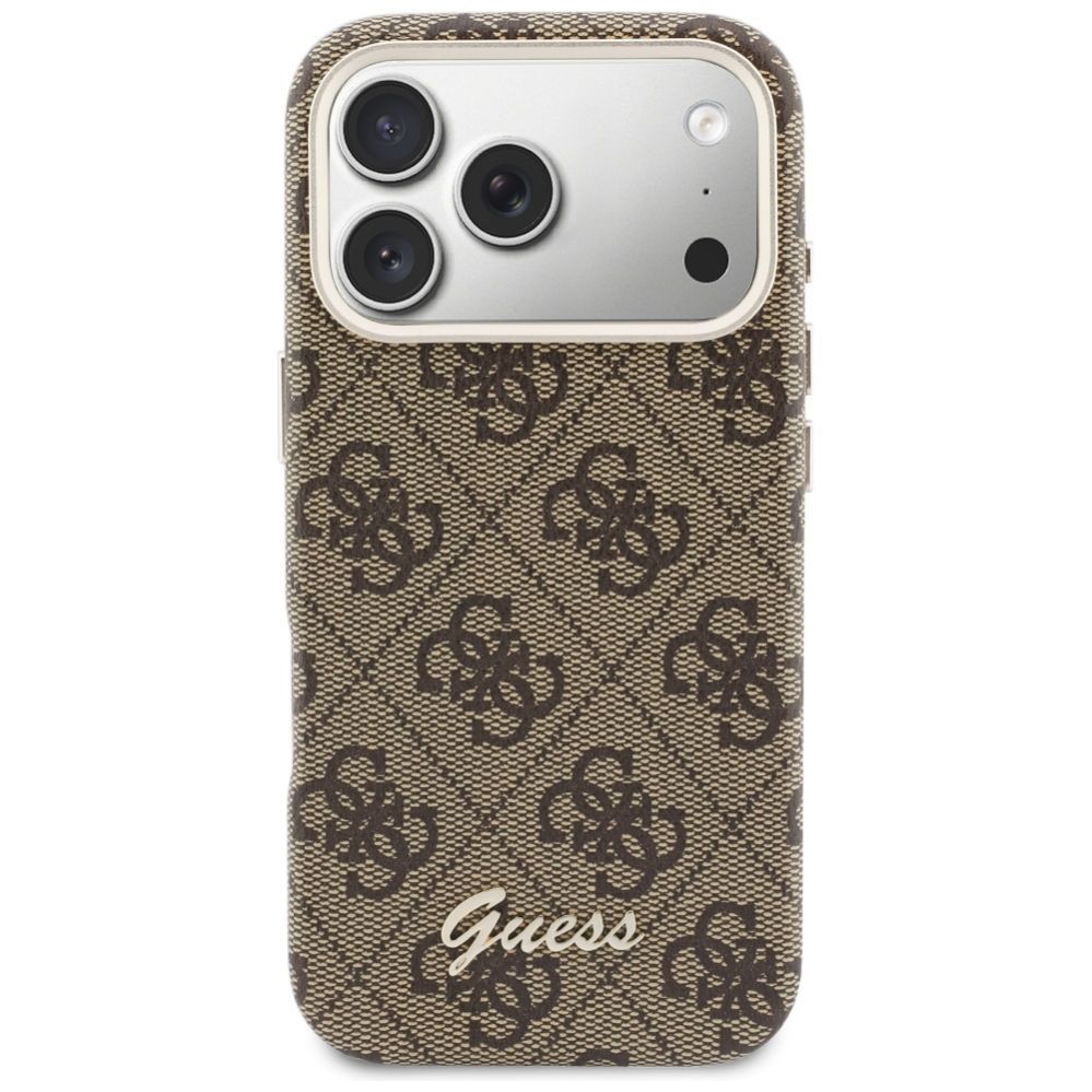 Другие товары Guess Guess 4G Script MagSafe Case for iPhone 17 Pro Max - Brown