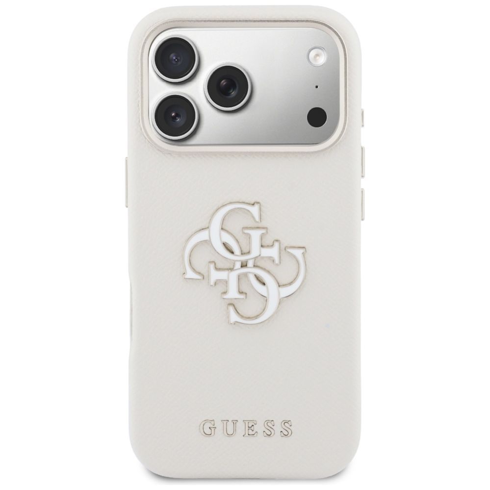Kitos prekės Guess Guess FW Resin Logo Case for iPhone 17 Pro - Beige