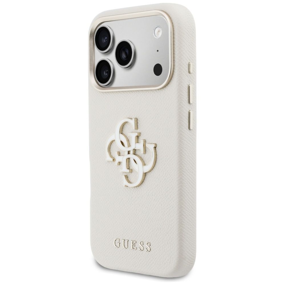 Kitos prekės Guess Guess FW Resin Logo Case for iPhone 17 Pro - Beige