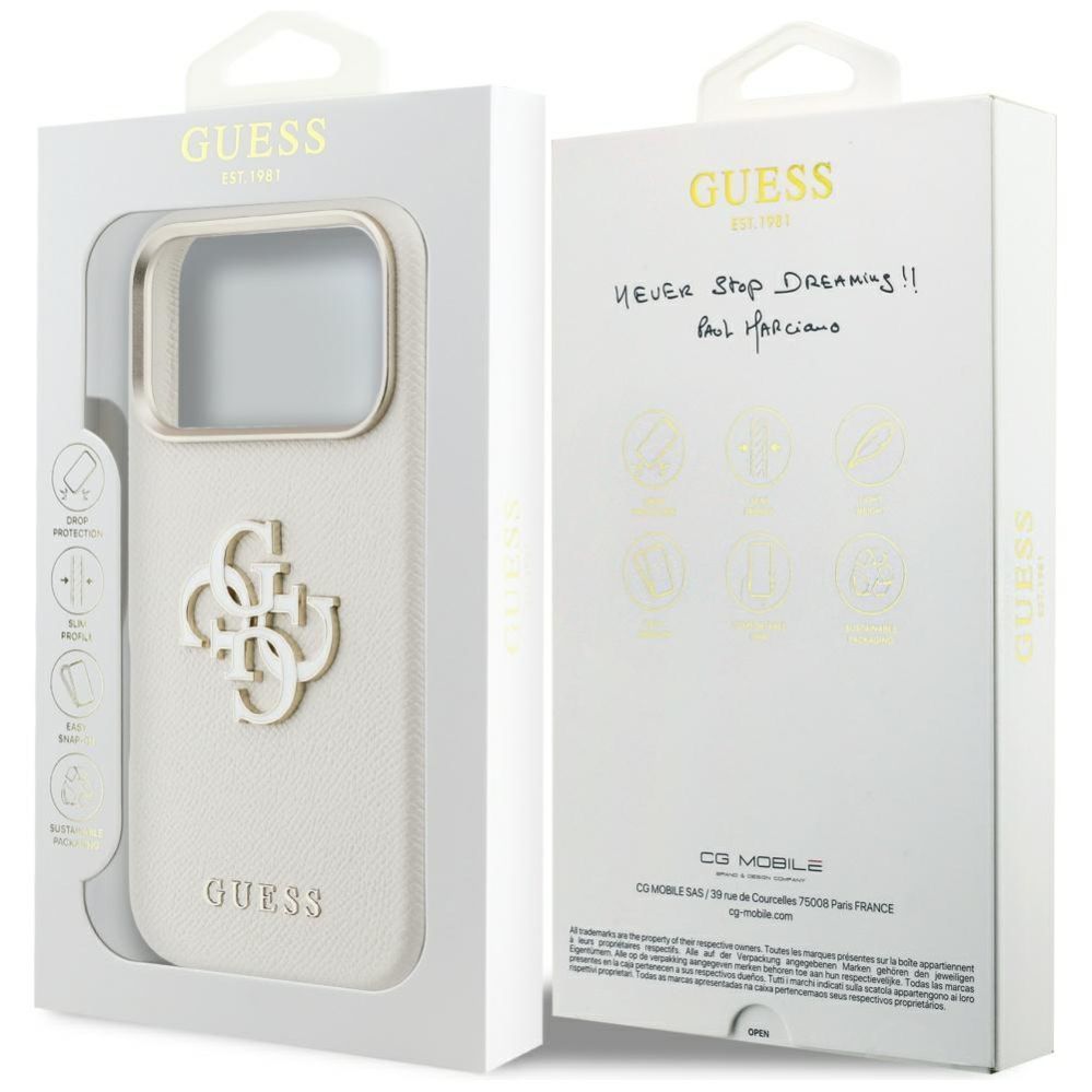 Other goods Guess Guess FW Resin Logo Case for iPhone 17 Pro Max - Beige