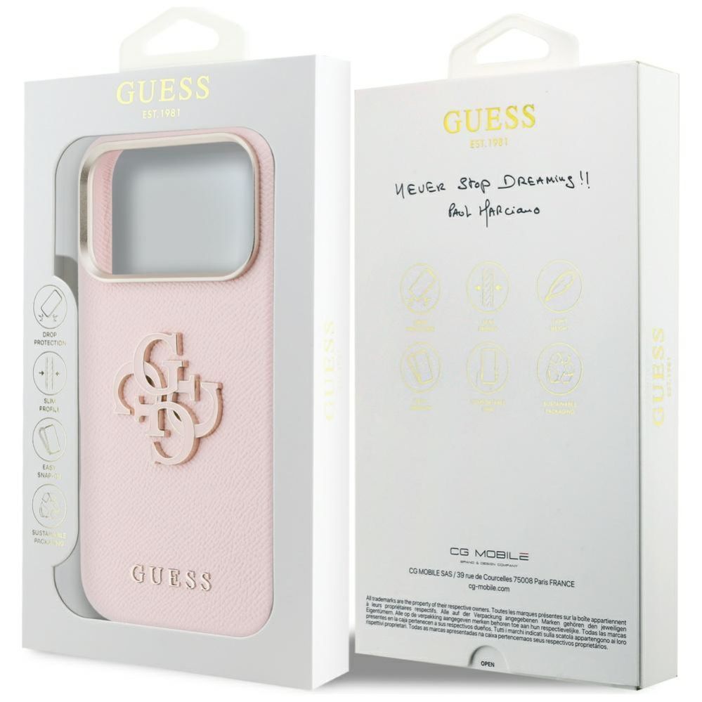 Other goods Guess Guess FW Resin Logo Case for iPhone 17 Pro Max - Pink
