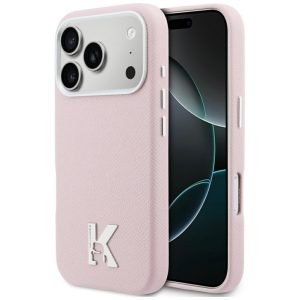 Kitos prekės Karl Lagerfeld  Karl Lagerfeld Karl Head Logo MagSafe Case for iPhone 17 Pro - Pink 