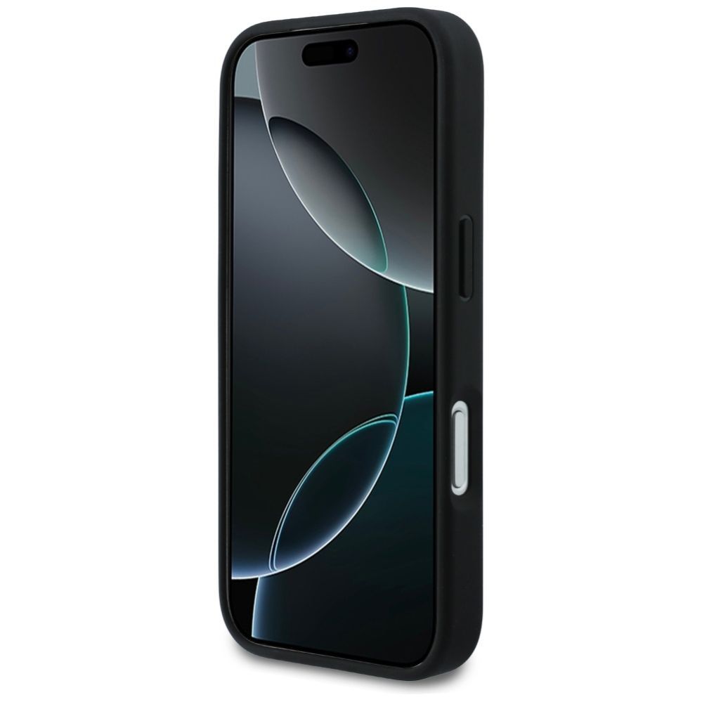 Kitos prekės Karl Lagerfeld Karl Lagerfeld Rhinestones Karl&Choupette Pin Case for iPhone 17 Pro - Black