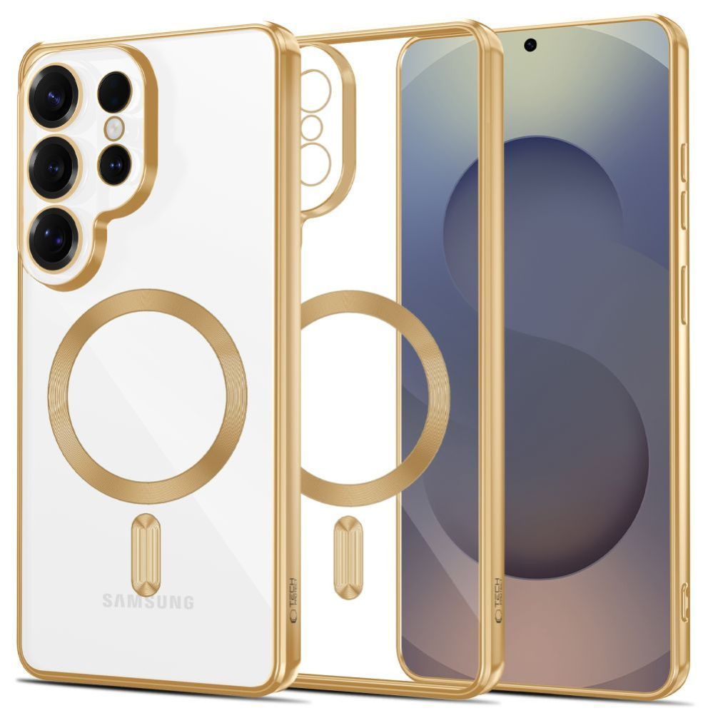 Other goods Tech-Protect Tech-Protect MagFlex Case for Samsung Galaxy S26 Ultra - Transparent Gold