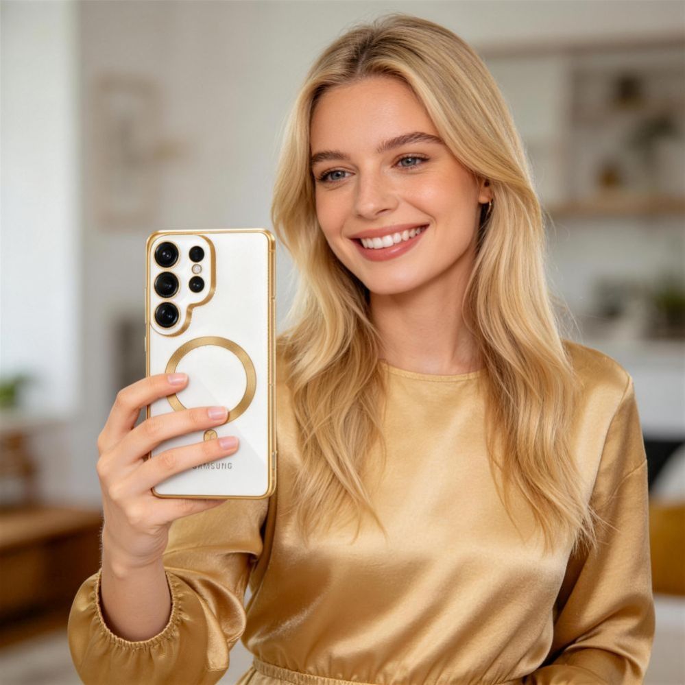 Other goods Tech-Protect Tech-Protect MagFlex Case for Samsung Galaxy S26 Ultra - Transparent Gold