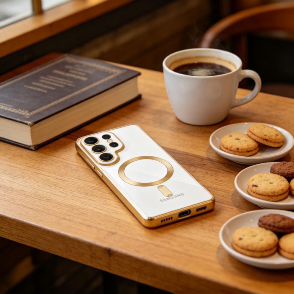 Other goods Tech-Protect Tech-Protect MagFlex Case for Samsung Galaxy S26 Ultra - Transparent Gold