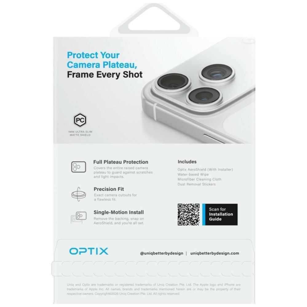 Другие товары UNIQ Uniq Optix Aeroshield Camera Module Protector for iPhone 17 Pro Max