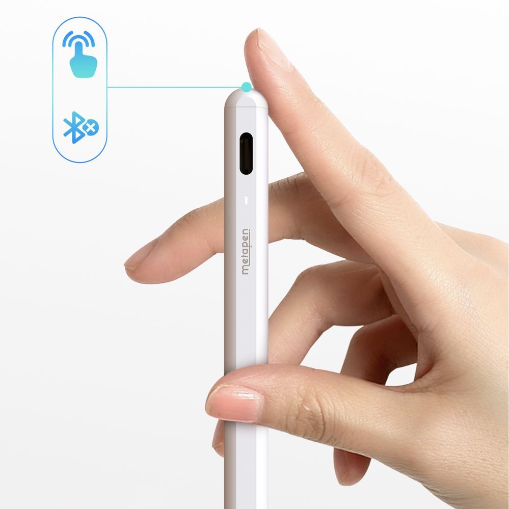 Stylus Metapen Metapen Pencil A8 for iPad - White