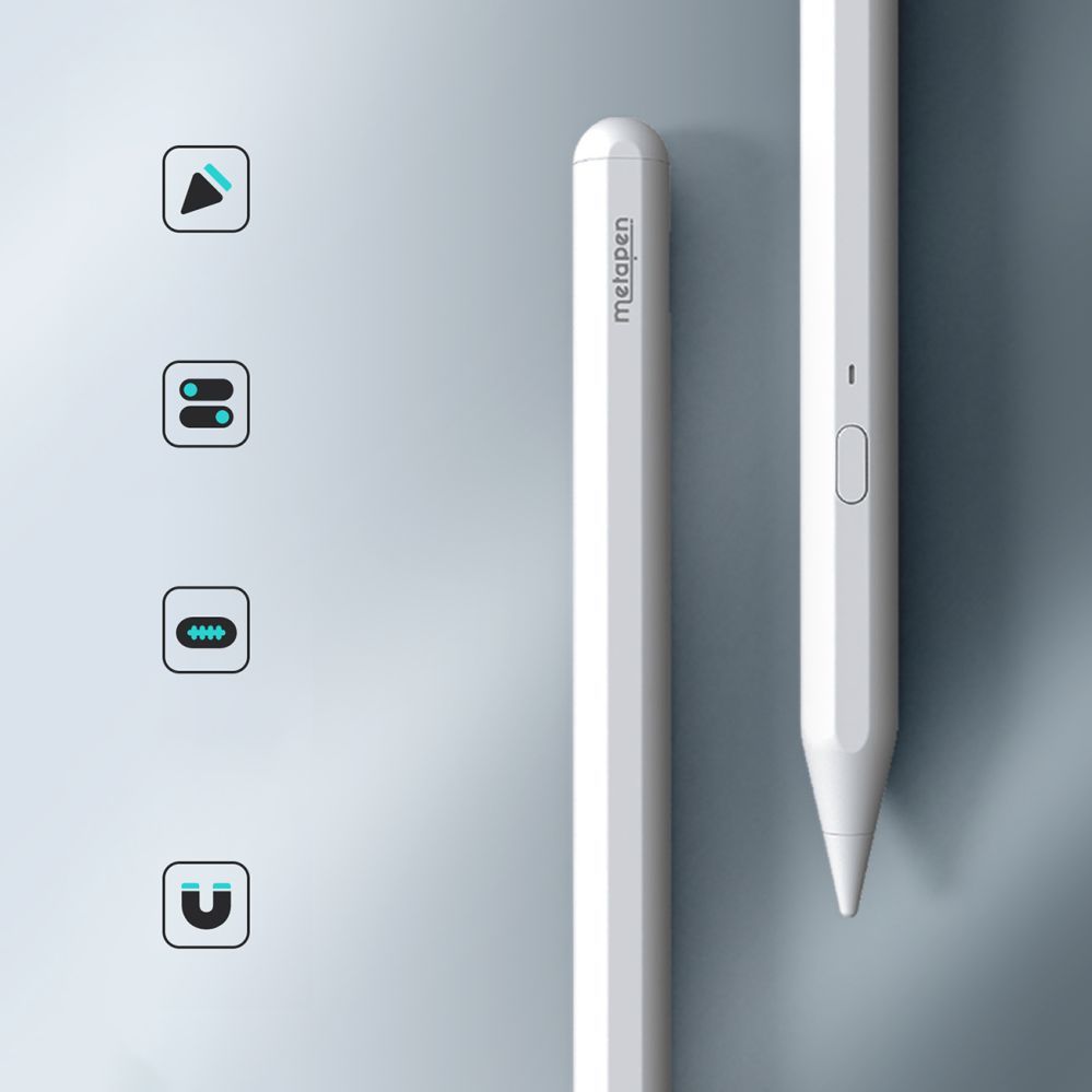 Stylus Metapen Metapen Pencil A11 for iPad - White