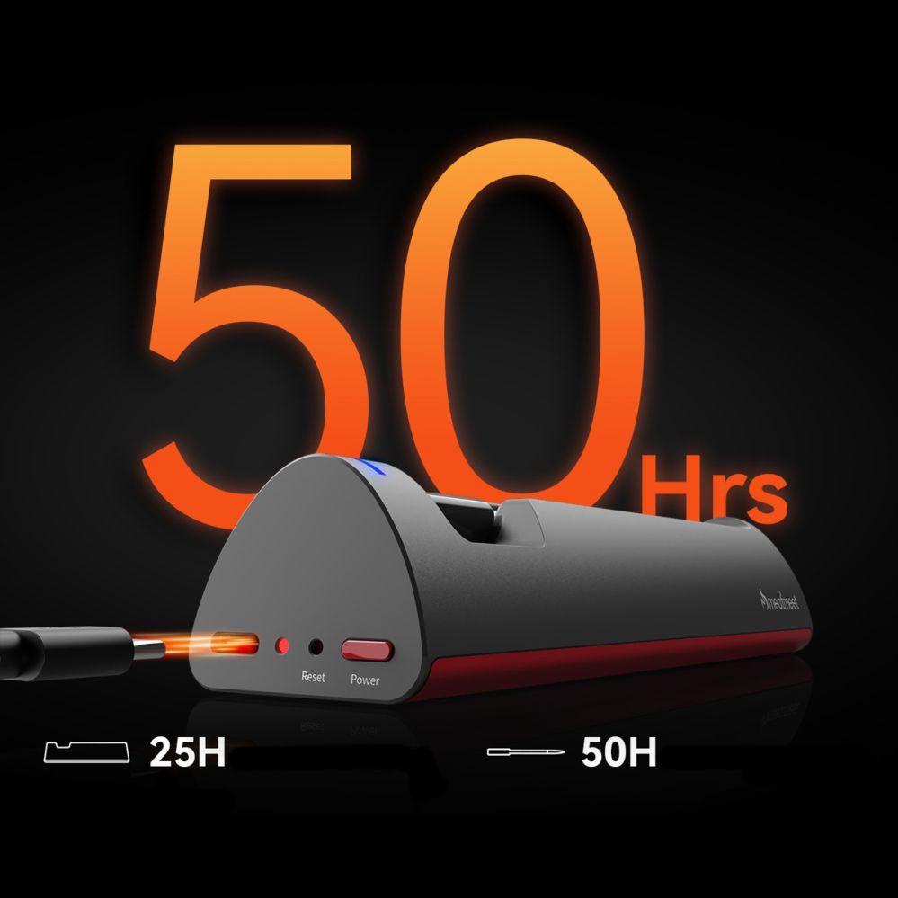 Nutikas seade Metapen Meatmeet Pro Smart Kitchen Thermometer with Bluetooth App, Grill, Oven, Smoker - Black