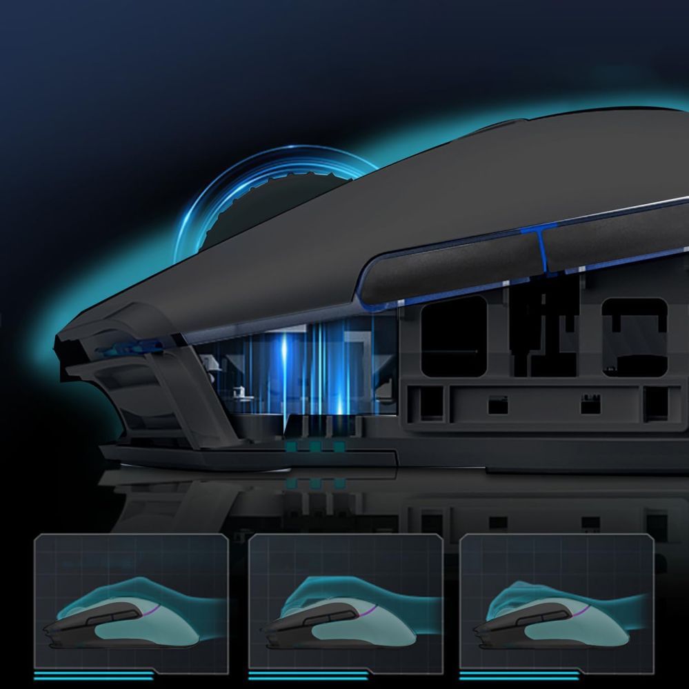 Muu Machenike Machenike L8 Pro Wireless Gaming Mouse with Charging Station - Black