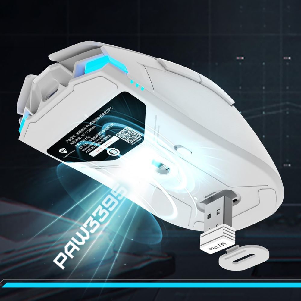 Other Machenike Machenike M7 Pro Wireless Gaming Mouse - White