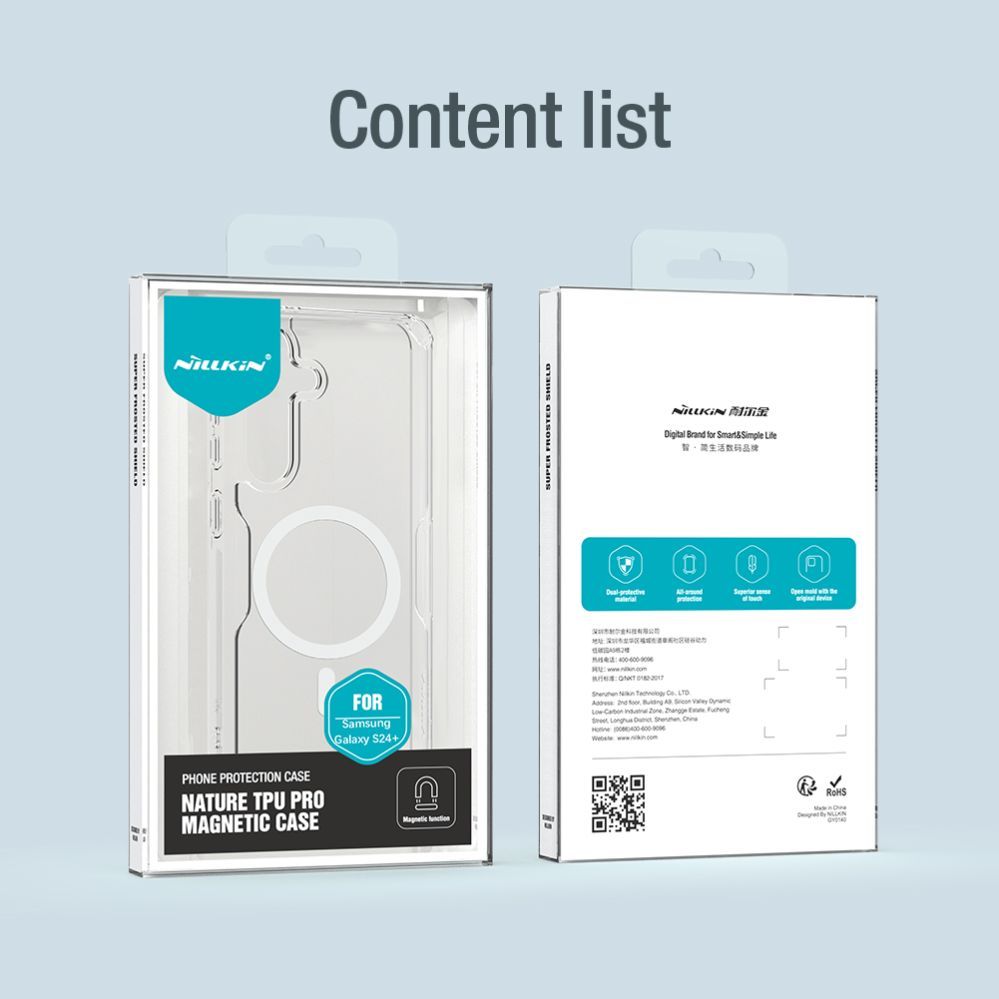 Other goods Nillkin Nillkin Nature Pro armored case with a magnetic ring for Samsung Galaxy S24+ - white