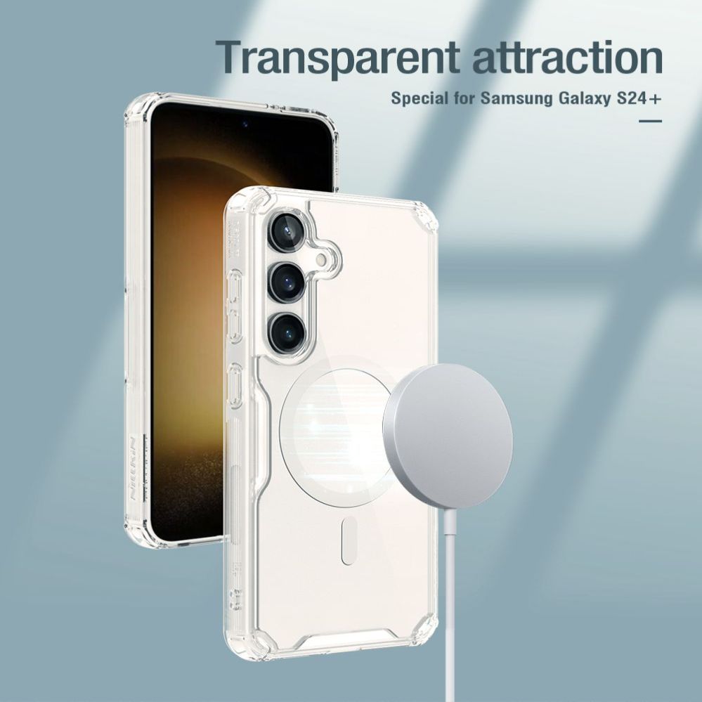 Other goods Nillkin Nillkin Nature Pro armored case with a magnetic ring for Samsung Galaxy S24+ - white