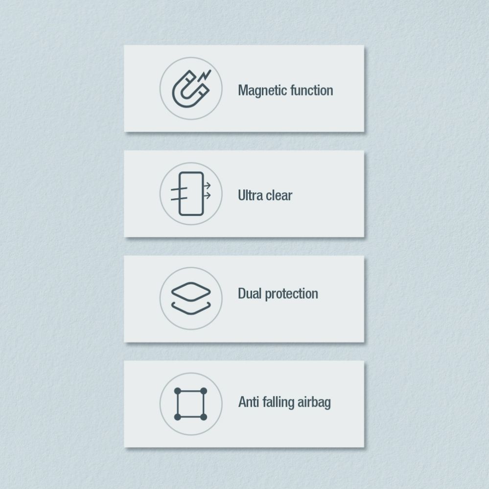 Muud kaubad Nillkin Nillkin Nature Pro armored case with a magnetic ring for Samsung Galaxy S24 Ultra - white