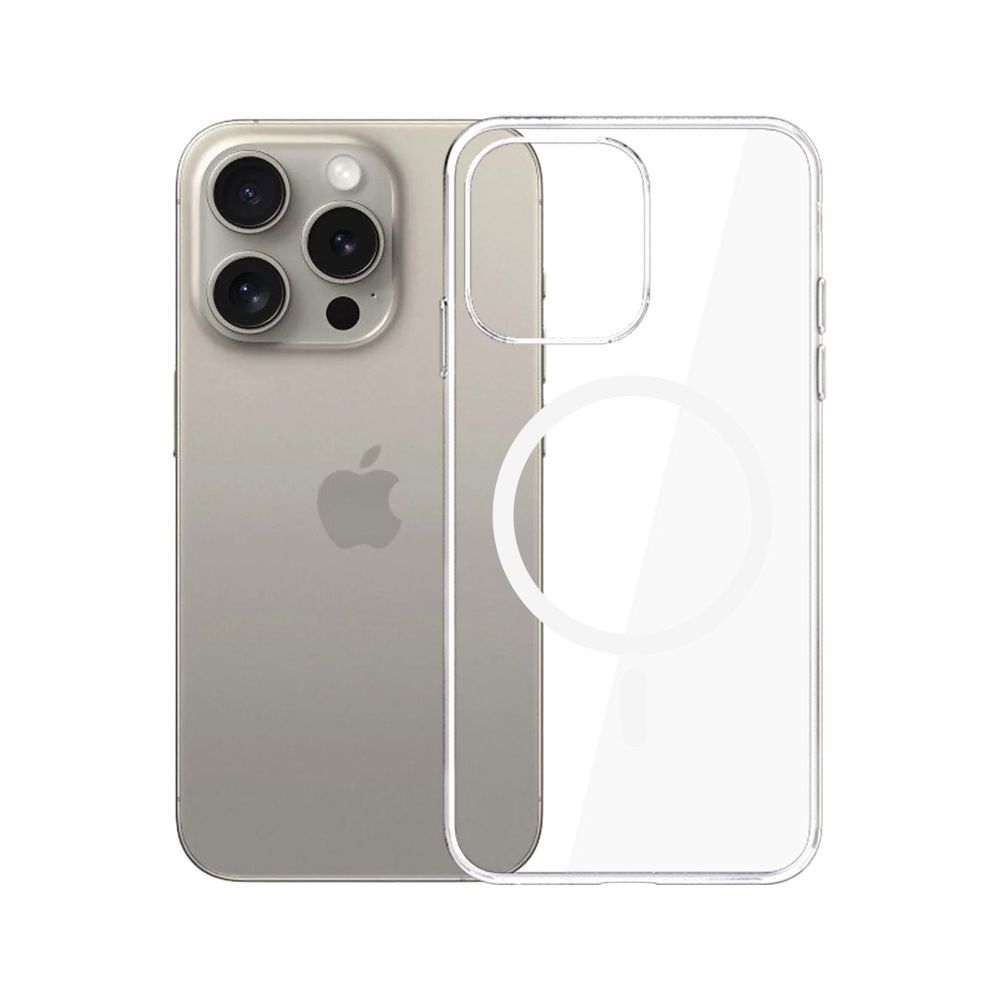 Kitos prekės 3MK 3mk Clear MagCase Case for Apple iPhone 15 Pro Max - Transparent