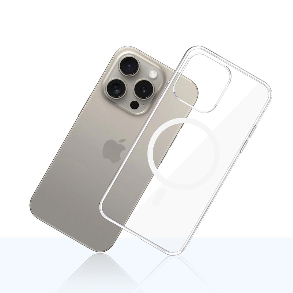 Kitos prekės 3MK 3mk Clear MagCase Case for Apple iPhone 15 Pro Max - Transparent