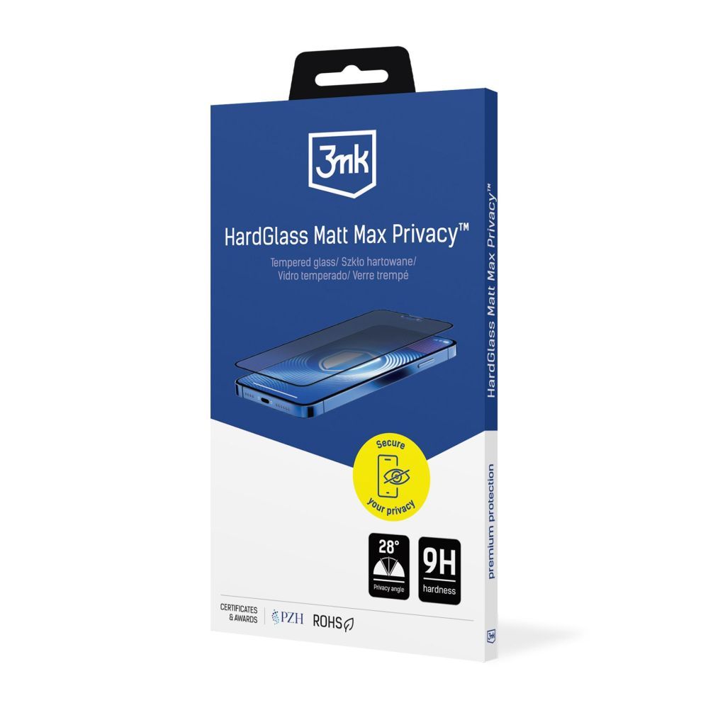 Muud kaubad 3MK Tempered Glass 3mk Hardglass Matt Max Privacy for Apple iPhone 15 Pro