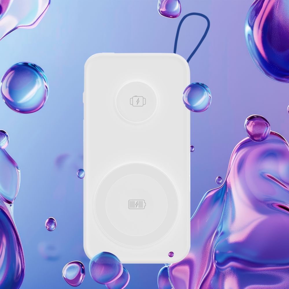 Muud kaubad 3MK Powerbank 3mk PastelUp 10,000mAh 22.5W USB 1A1C - white