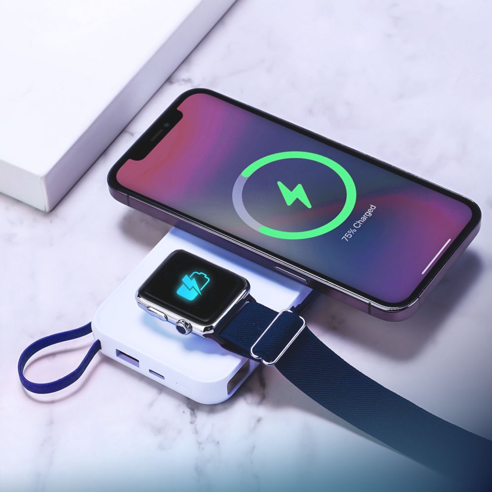 Muud kaubad 3MK Powerbank 3mk PastelUp 10,000mAh 22.5W USB 1A1C - white