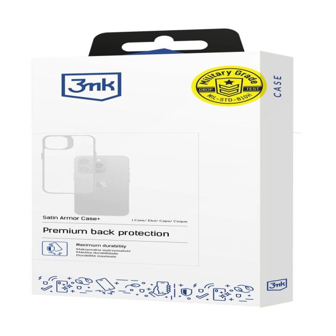 Muud kaubad 3MK 3mk Satin Armor Case+ for Samsung Galaxy S25 Ultra - Transparent