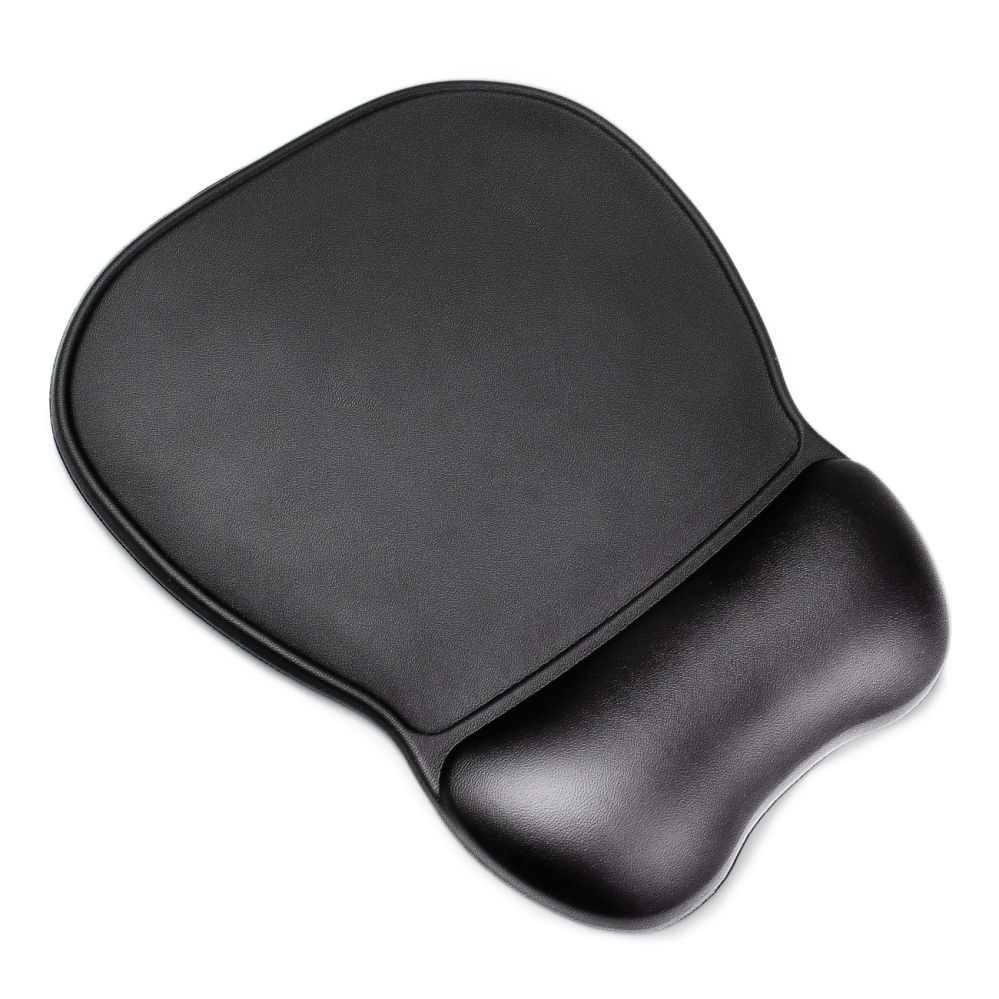 Computer mouse Wozinsky Ergonomic Mouse Pad and Wrist Rest Gel Eco Leather Large Anti-Slip - Black