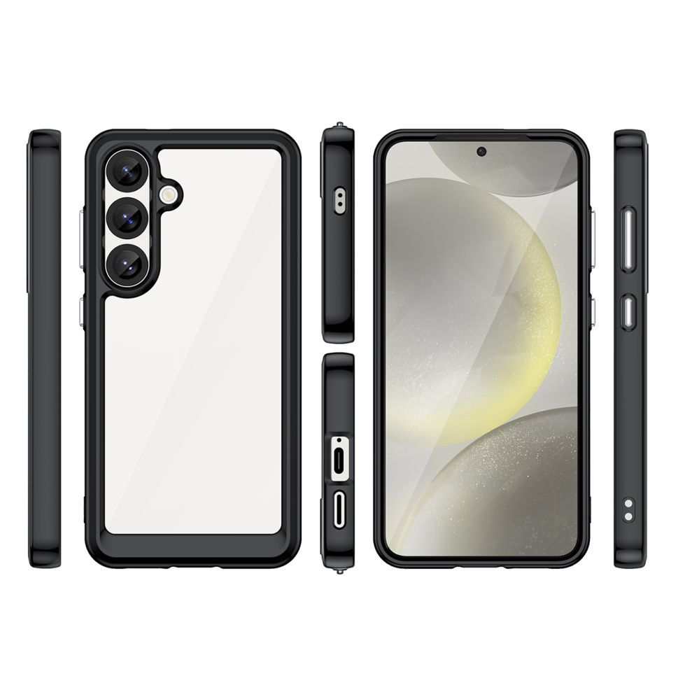 Другие товары Hurtel Outer Space Case with Gel Frame for Samsung Galaxy S25 - Black
