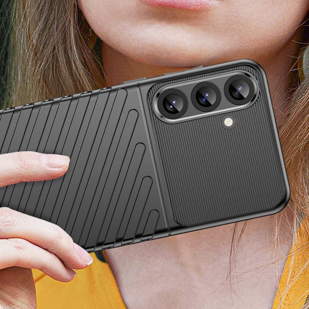 Muud kaubad Hurtel Thunder Case for Samsung Galaxy S25+ Silicone Armored Cover - Black