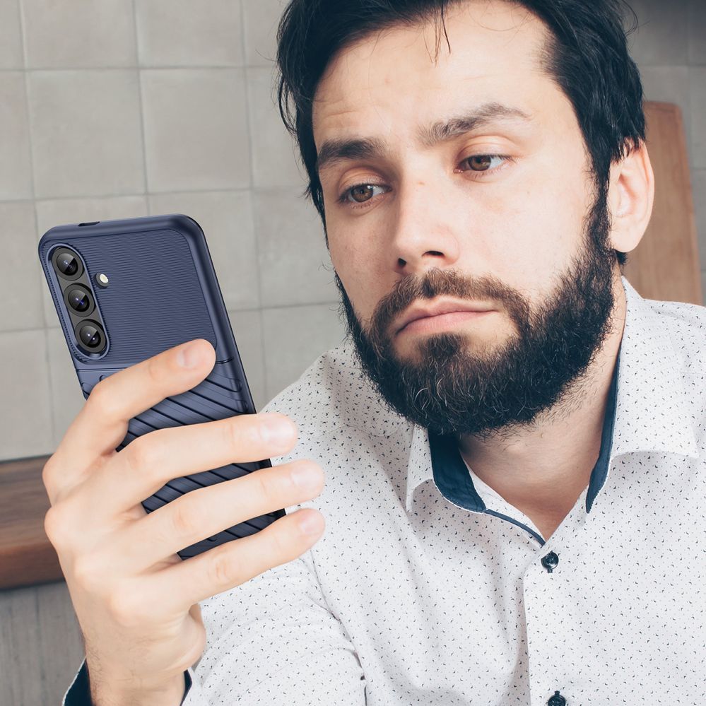 Muud kaubad Hurtel Thunder Case for Samsung Galaxy S25+ Silicone Armored Cover - Blue