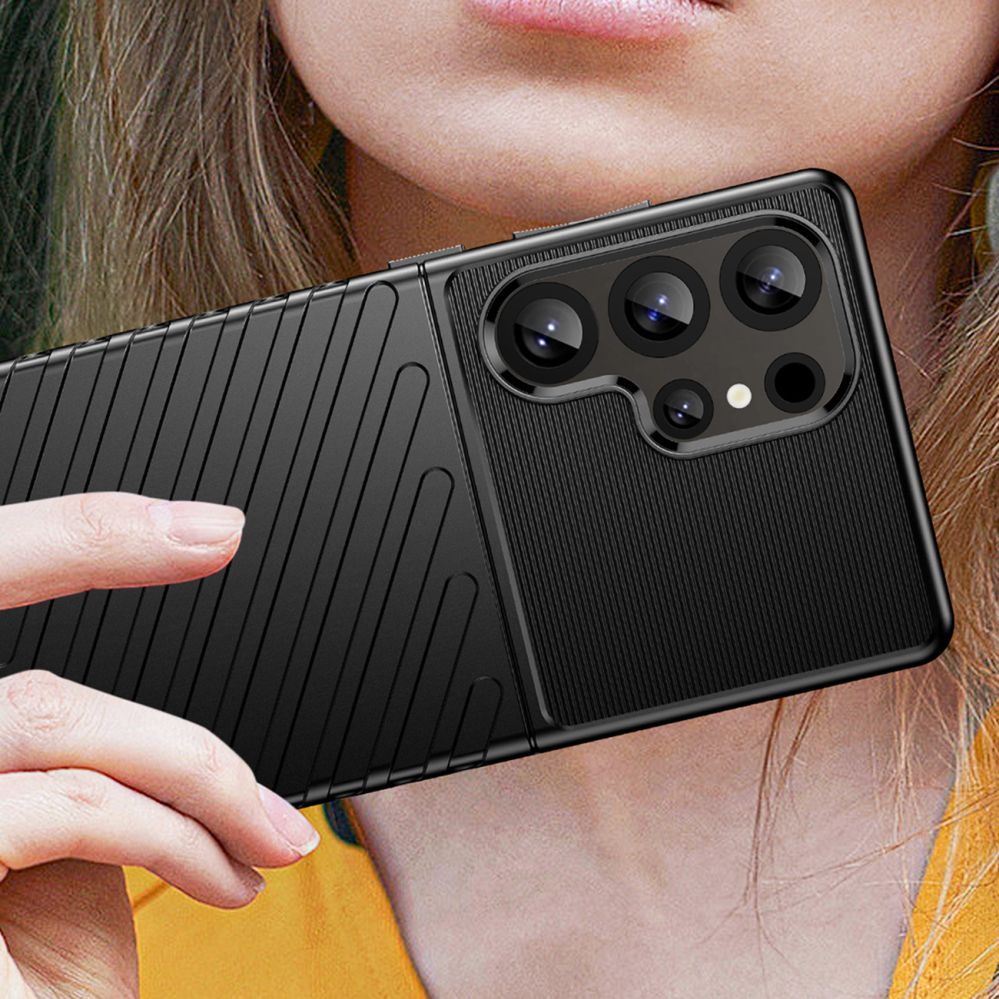 Muud kaubad Hurtel Thunder Case Samsung Galaxy S25 Ultra Silicone Armored Case - Black