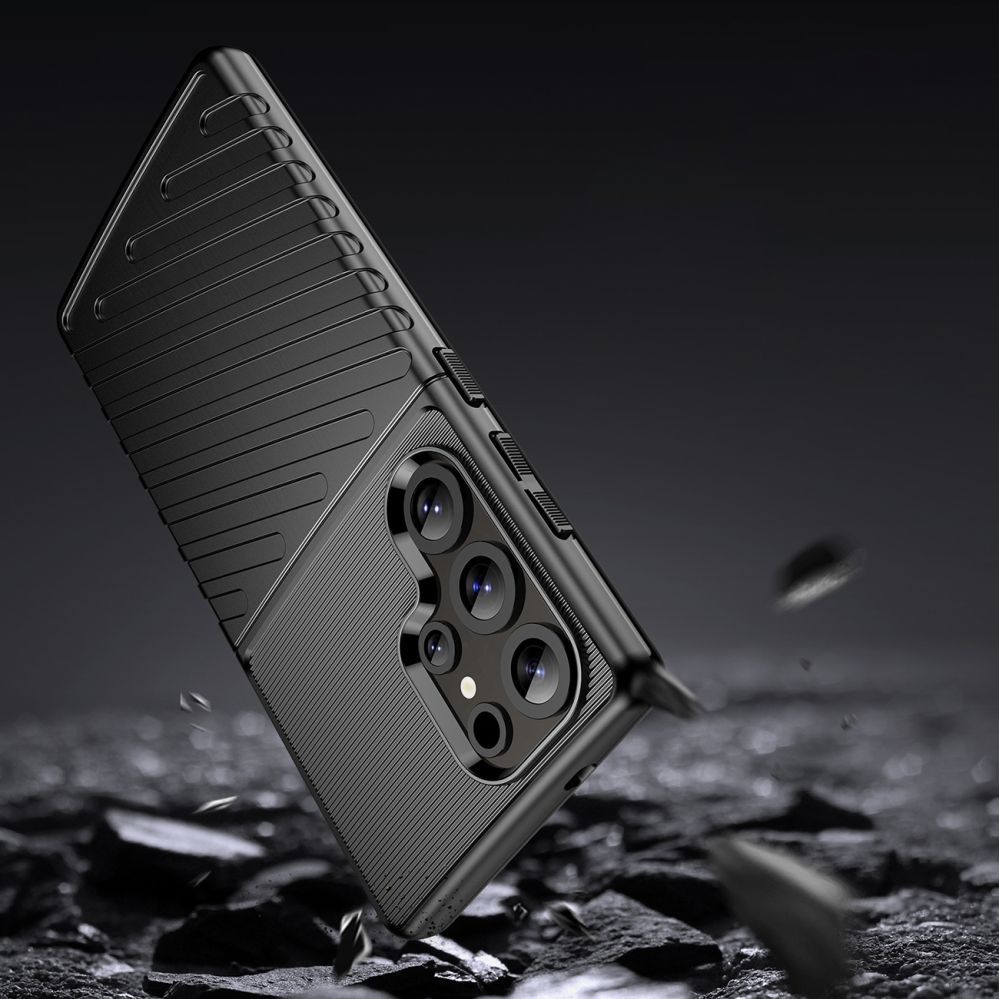 Muud kaubad Hurtel Thunder Case Samsung Galaxy S25 Ultra Silicone Armored Case - Black