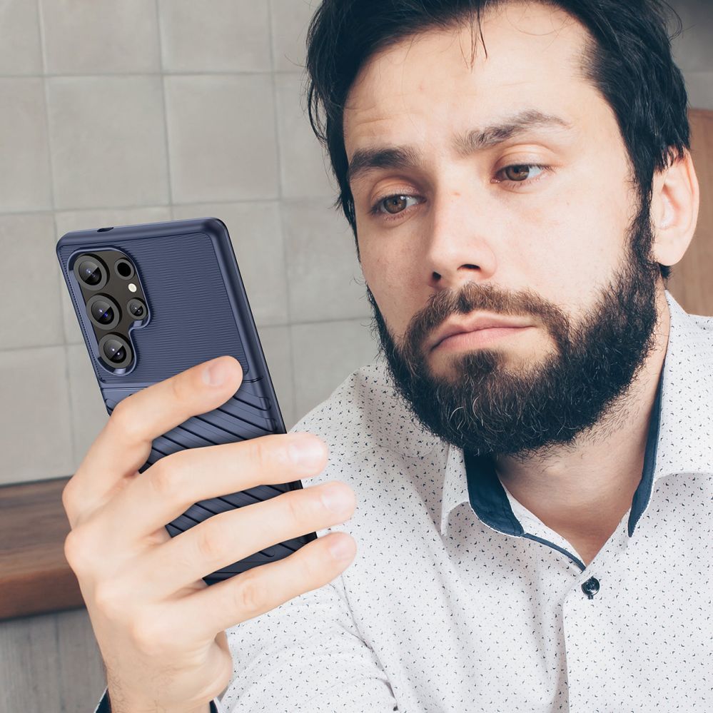 Muud kaubad Hurtel Thunder Case Samsung Galaxy S25 Ultra Silicone Armored Case - Blue