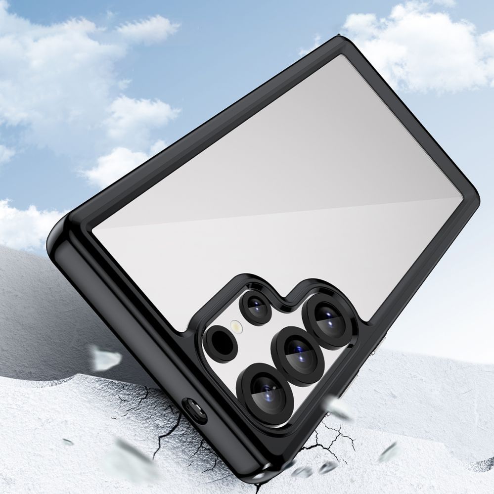 Muud kaubad Hurtel Outer Space Case with Gel Frame for Samsung Galaxy S25 Ultra - Black