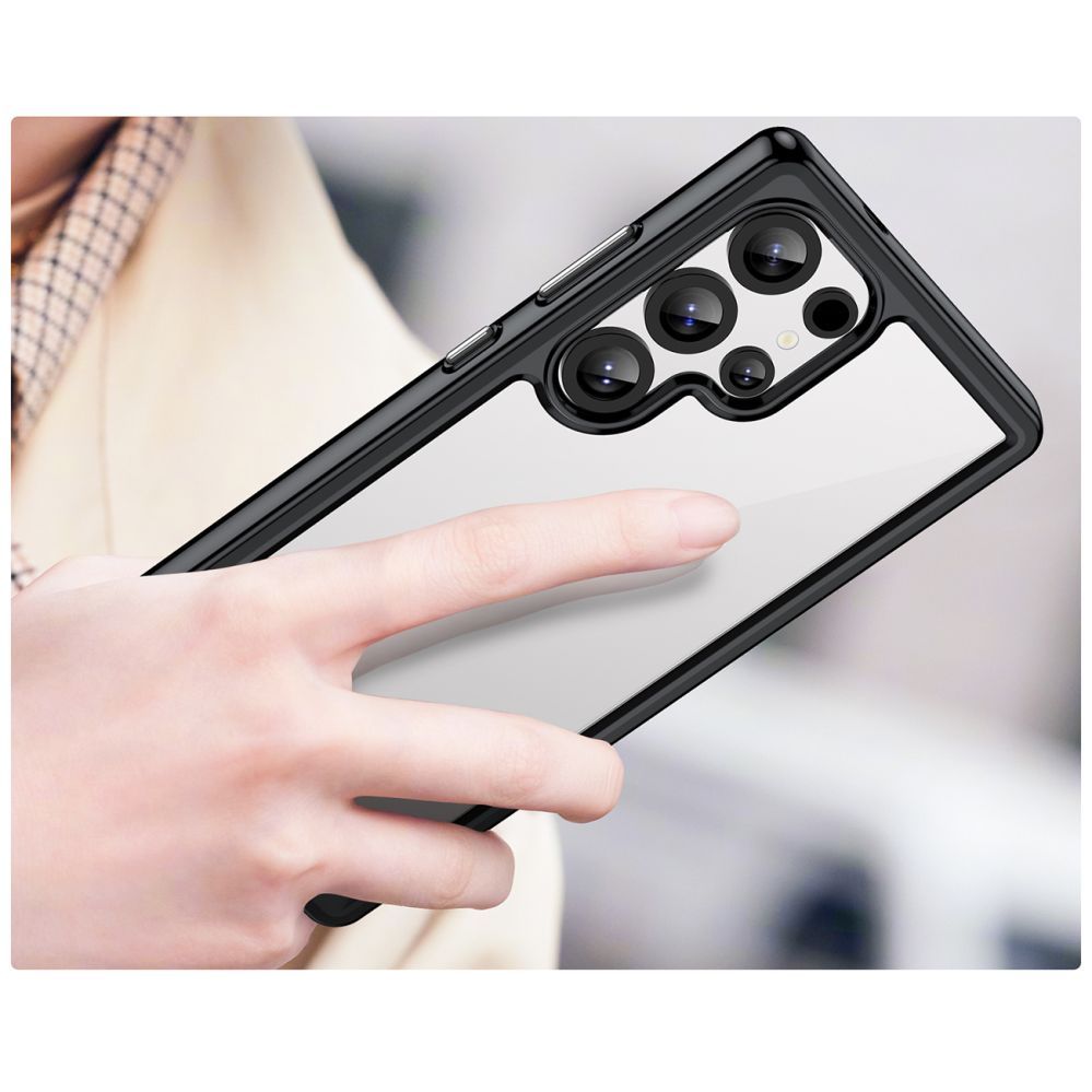 Muud kaubad Hurtel Outer Space Case with Gel Frame for Samsung Galaxy S25 Ultra - Black