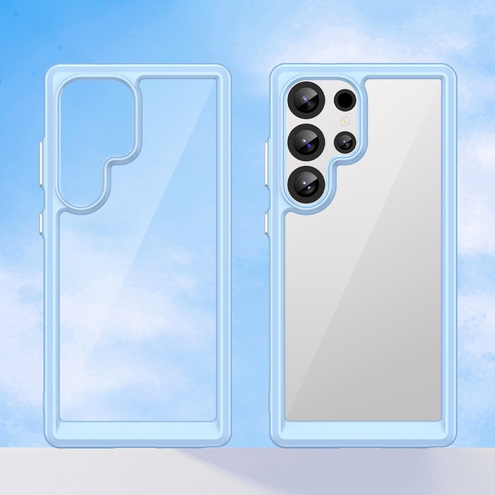 Muud kaubad Hurtel Outer Space Case with Gel Frame for Samsung Galaxy S25 Ultra - Blue