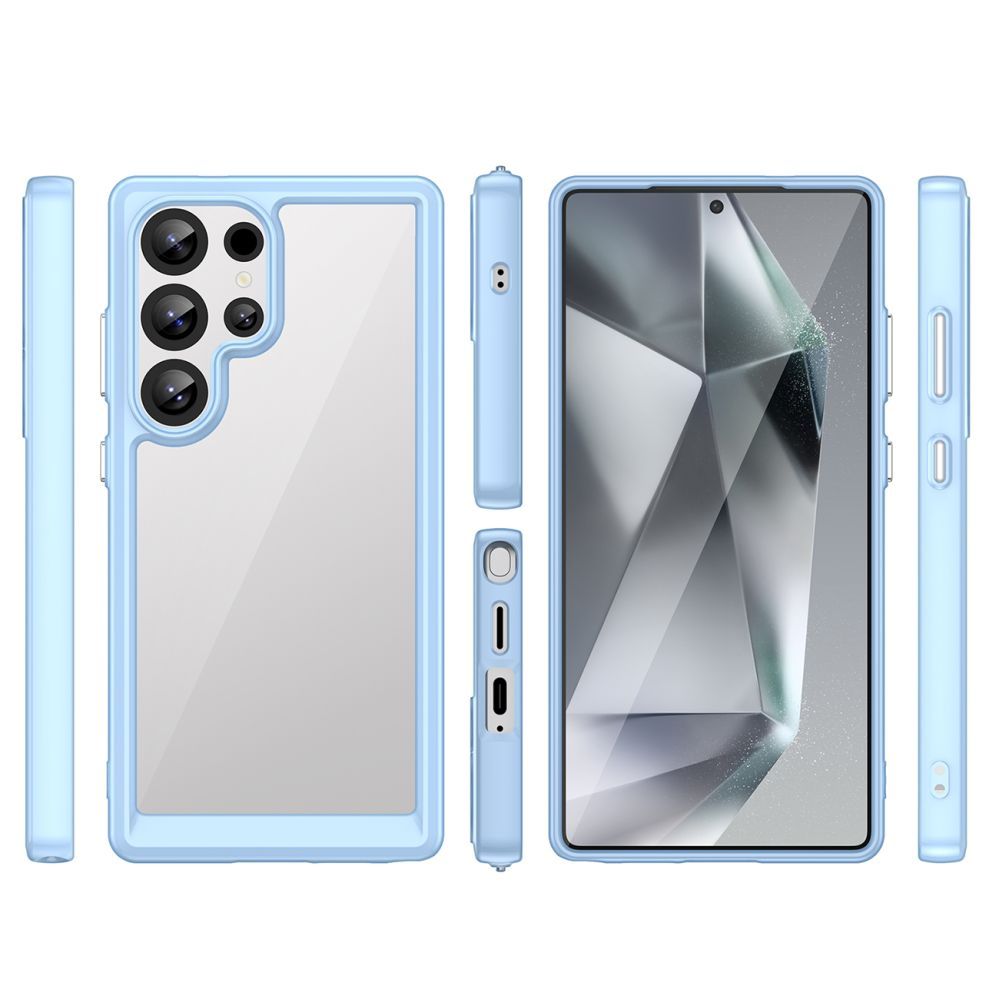 Muud kaubad Hurtel Outer Space Case with Gel Frame for Samsung Galaxy S25 Ultra - Blue