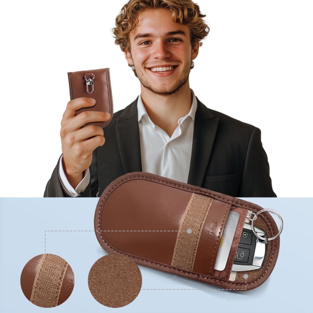 Другие товары Tech-Protect Tech-Protect KLR100 RFID Blocking Car Key Case - Brown