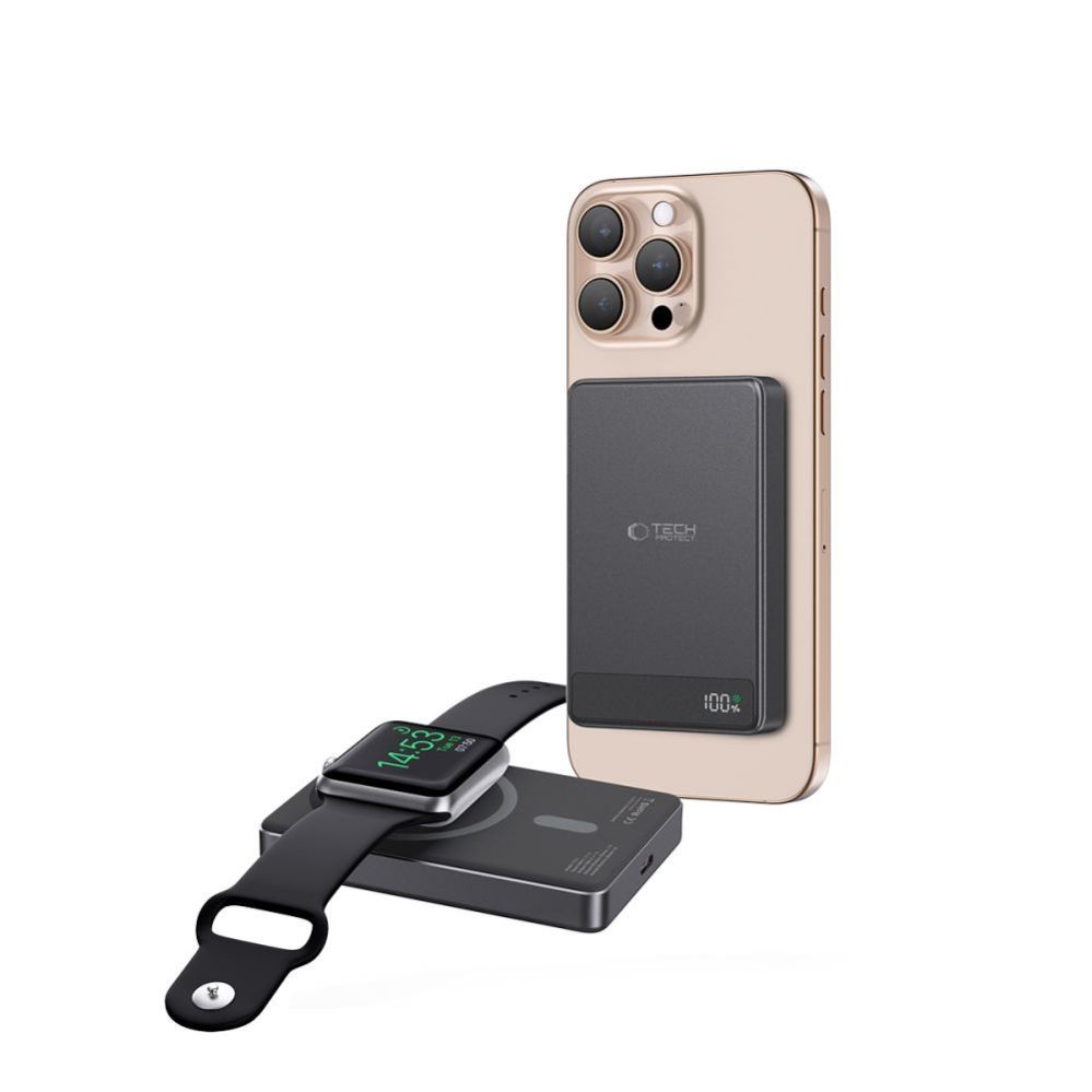 Kitos prekės Tech-Protect Tech-Protect PB33 LifeMag MagSafe 5000mAH powerbank - black