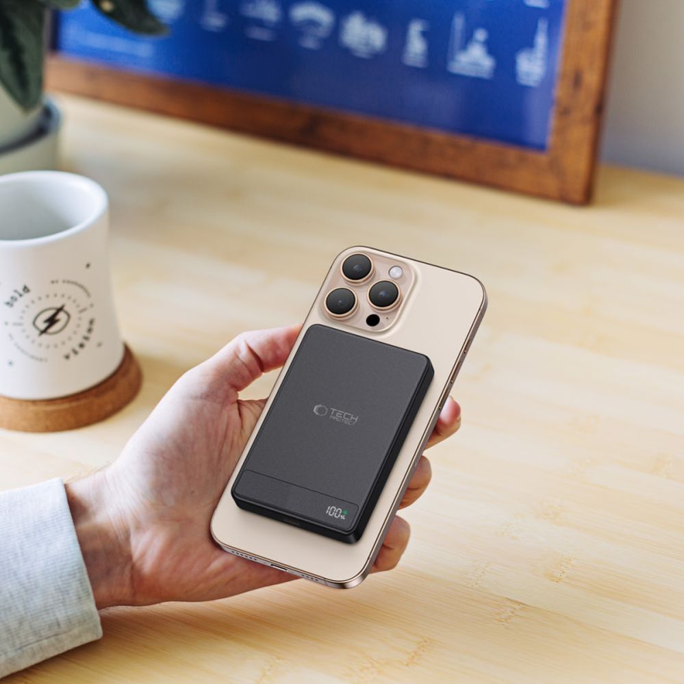 Kitos prekės Tech-Protect Tech-Protect PB33 LifeMag MagSafe 5000mAH powerbank - black