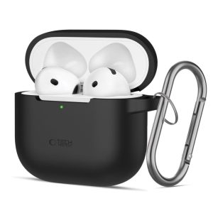 Muud kaubad Tech-Protect  Tech-Protect Silicone Hook Case for AirPods 4 - Black 