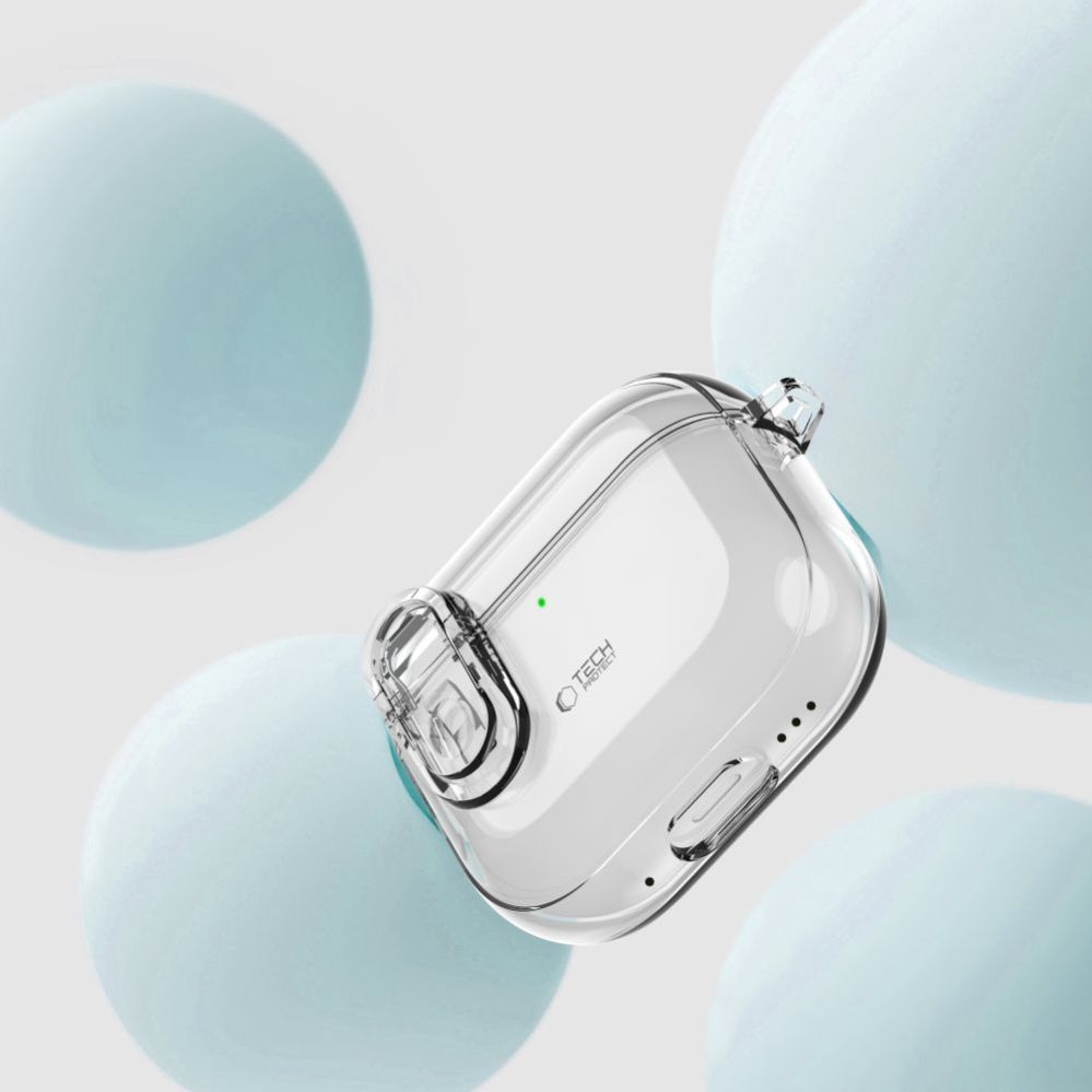 Другие товары Tech-Protect Tech-Protect Slim Hook Case for AirPods 4 - Clear