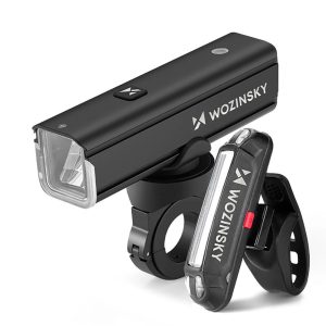Elektrisõidukite lisavarustus Wozinsky  Wozinsky WSBLB3 Front (1000 lm) and Rear USB-C Bike Light Set - Black 