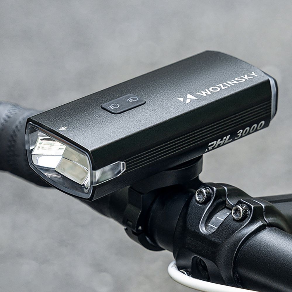 Accessory for electric vehicle Wozinsky Wozinsky Front Bike Light + USB-C Cable (3000 lm) - Black