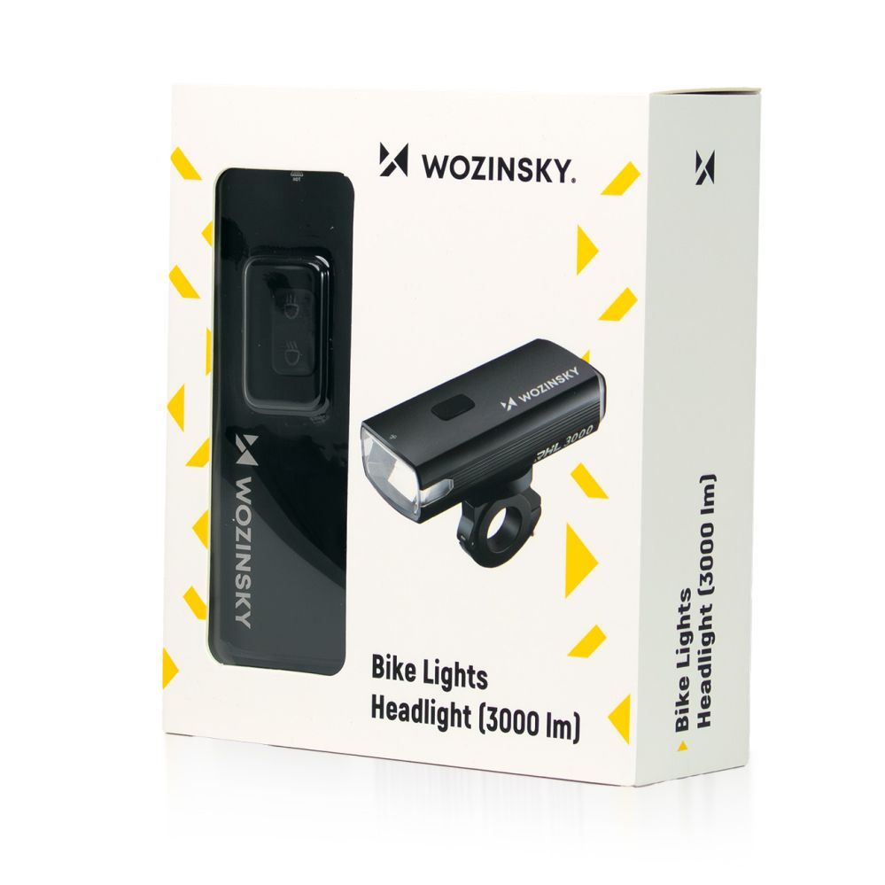 Accessory for electric vehicle Wozinsky Wozinsky Front Bike Light + USB-C Cable (3000 lm) - Black