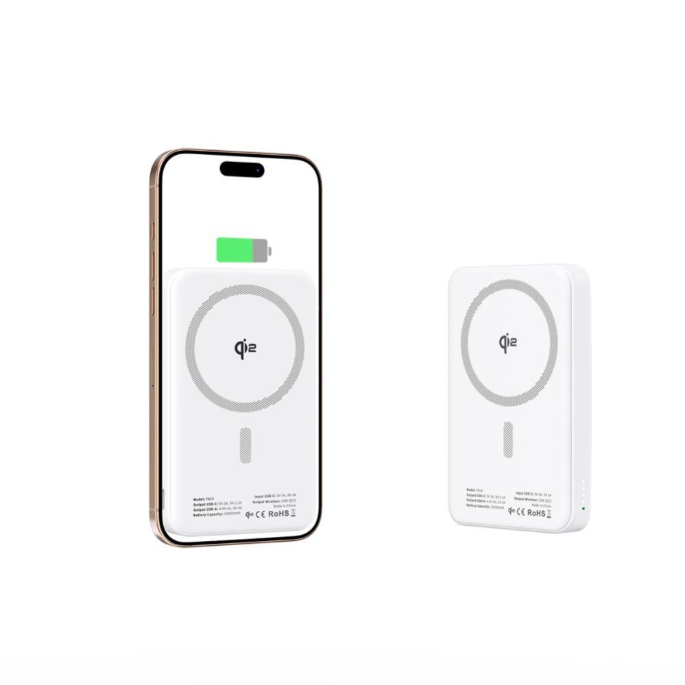 Muud kaubad Tech-Protect Powerbank Tech-Protect PB24 LifeMag QI2 MagSafe 10000 mAh - white