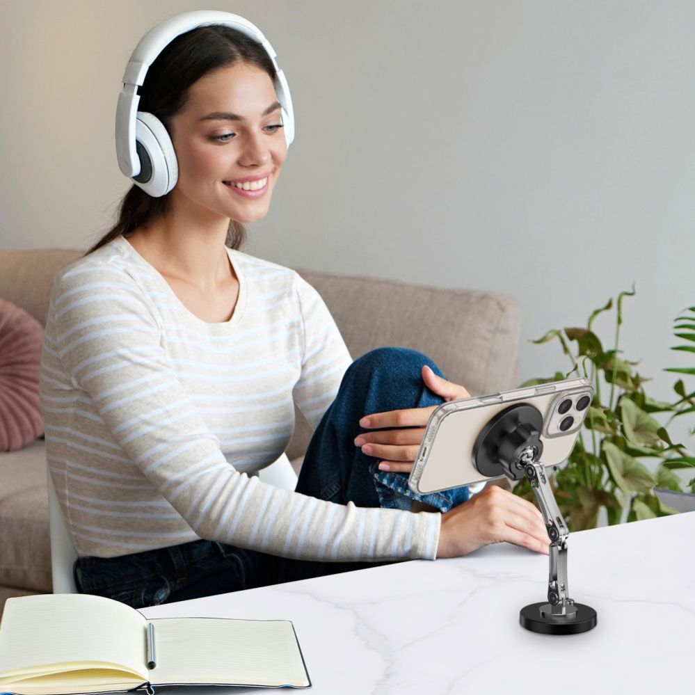 Kitos prekės Tech-Protect Tech-Protect N57 Magnetic MagSafe Car/Desk Mount - Black