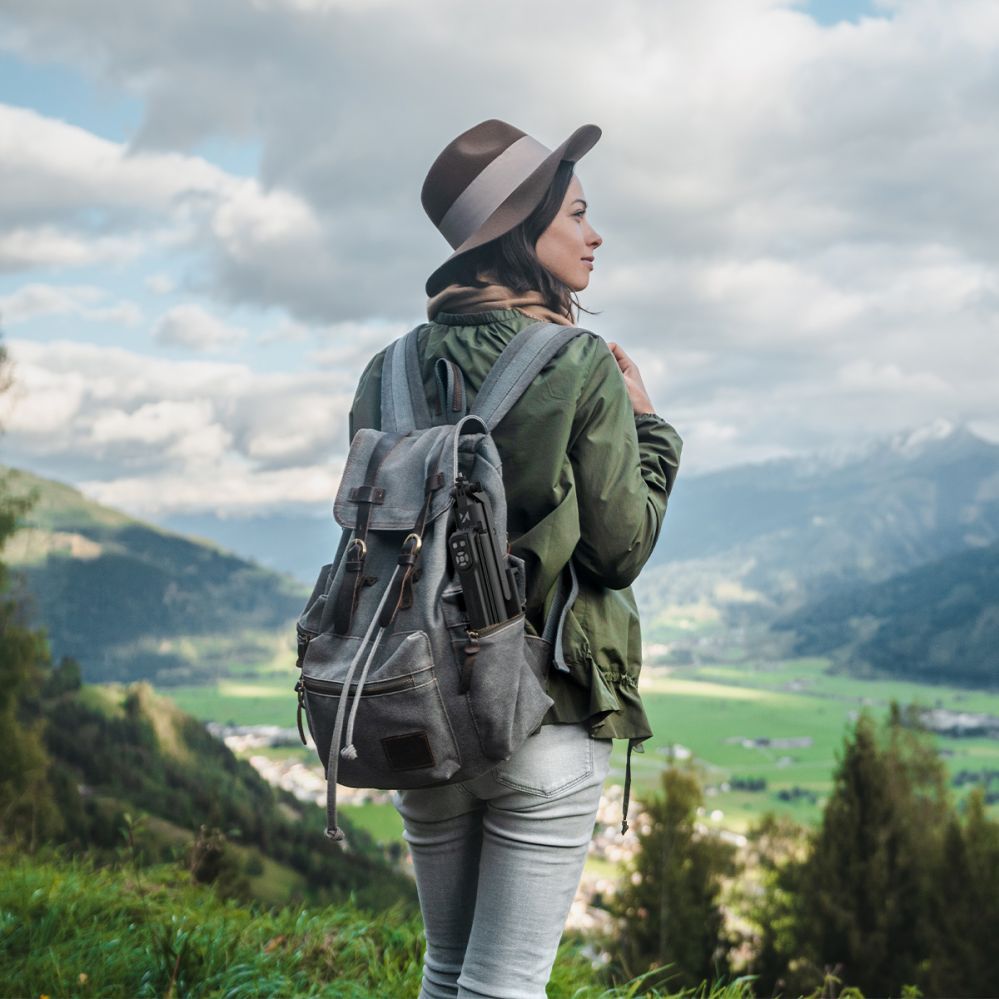 Foto un video aksesuārs Wozinsky Wozinsky WST-360YS Selfie Stick with Tripod Function with 360° AI Auto Face Tracking Gesture Control - Black